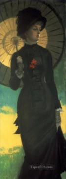 James Tissot Painting - Mrs Newton with a Parasol James Jacques Joseph Tissot